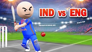 3D ANIM COMEDY  CRICKET INDIA VS ENGLAND WORLD CUP MATCH  LAST OVER [upl. by Connel]