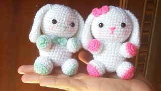 CONEJITOS bebés AMIGURUMIS Tutorial PASO A PASO Parte 2 [upl. by Lyford]