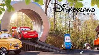 Autopia On Ride at Disneyland Paris March 2022 4K [upl. by Gnep]