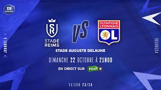 J5  Stade de Reims – Olympique Lyonnais 15 le résumé  D1 Arkema I FFF 20232024 [upl. by Thacker]