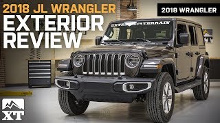 2018 Jeep Wrangler JL Sahara Exterior Reviewed  In Depth Look At The JLs Exterior amp Lighting [upl. by Anastas]