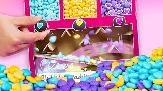 Haz MÁQUINA DE DULCES con una CAJA ¡SÍ FUNCIONA 🌈🍬 ✄ Craftingeek [upl. by Gorlin]