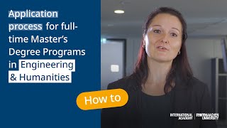 How to apply  Engineering Masters Programs at RWTH International Academy [upl. by Sudoeht]