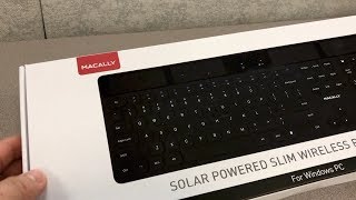 Macally Wireless Solar Keyboard for PC [upl. by Kila]