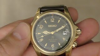 Seiko Gold Alpinist  Unboxing [upl. by Hyacintha]