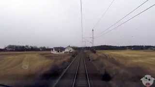 TRAIN DRIVERS VIEW Halden to Oslo [upl. by Anenahs]