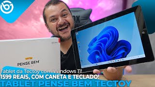 Tablet PENSE BEM da Tectoy Custa 1599 Reais com TECLADO e CANETA INCLUSOS Unboxing e Impressões [upl. by Fritz]