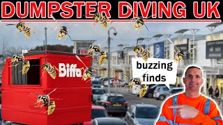 DUMPSTER DIVING UK OMG BUZZING FINDS [upl. by Ellienad]