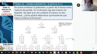 TEMA 22 CARBOHIDRATOS EJERCICIO 3  DISTINGUIR XILOSA DE LIXOSA [upl. by Manny227]