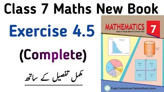 Exercise 45 Class 7 Math New Syllabus Book  Chapter 4 Ex 45 Class 7th PTB  Learning Zone Videos [upl. by Amatruda]