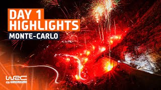 Day 1 Highlights  WRC Rallye MonteCarlo 2024 [upl. by Steinway]