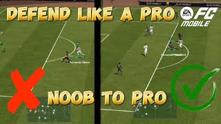 HOW TO DEFEND IN FC MOBILE  TIPS AND TRICKS TO DEFEND LIKE A PRO IN FC MOBILE foryoueafc24viral [upl. by Gnal]