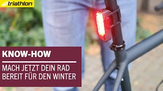 Bereit für den Winter Darauf kommt es jetzt beim Fahrrad an  KNOWHOW [upl. by Noyek]