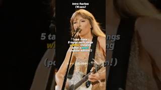 Rank these 5 taylor swift songs  taylorswift swifties [upl. by Medin]