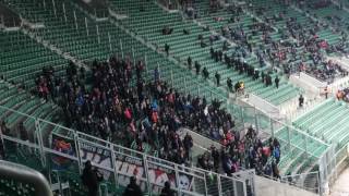 Śląsk Wrocław  WISŁA KRAKÓW 18022017 kibice Wisły [upl. by Areehs885]