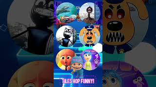 Lightning Mcqueen Siren Head Cartoon Cat Sheriff Labrador Exe Boss Baby Exe Inside out Tiles Hop [upl. by Boles561]