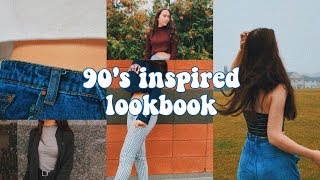 90s lookbook  retro outfit ideas [upl. by Imyaj]