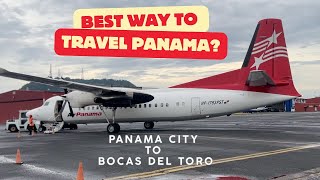 The best way to travel Panama Air Panama flight from Panama City to Bocas Del Toro in Economy Class [upl. by Aikel]