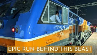 EPIC RIDE right behind WDG4 12992  SOUNDS Unlimited  LHF Crazy Journey  TKD DLS  Indian Railways [upl. by Anilehs]