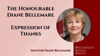 Senator Bellemare expresses her thanks  October 10 2024 English feed [upl. by Nodnyl402]