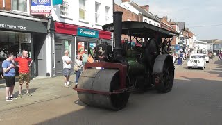 Parade of vintage vehicles at the 1940s weekend Melton Mowbray 2024 [upl. by Ainafetse]