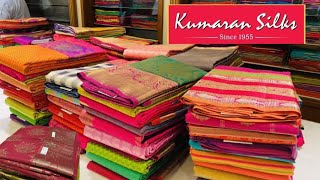 Kumaran silks Diwali 🎇🪔 Soft silk sarees Latest collectionPure Soft silk saree with price [upl. by Etteluap679]