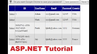 ASPNET Tutorial 5 How to Create a Login website Creating Unique Identifiers GUID for each user [upl. by Retnyw]