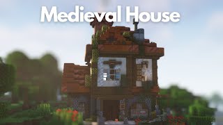 Minecraft Medieval House  Forest Tutorial [upl. by Margarette]