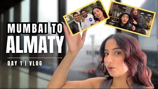 Mumbai to Almaty ✈️😍  Day 1 Vlog ❤️ [upl. by Eiramac]