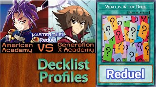 Decklists American academy vs Gx academy [upl. by Eenobe]