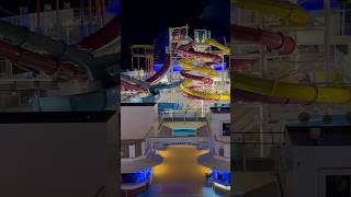 Norwegian Breakaway Cruise Ship lit up at night [upl. by Cornew497]