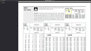 IRS Tax Tables [upl. by Acihsay]