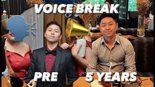 FTM VOICE CHANGE  DAY 1 vs 5 YEARS [upl. by Bailar]