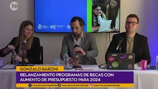 PROGRAMAS DE BECAS  Gonzalo Baroni  Director Nacional de Educación MEC [upl. by Girovard]