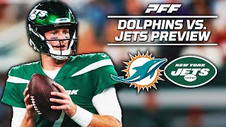 Dolphins vs Jets Week 12 Game Preview  PFF [upl. by Yemac]