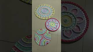 Decorative wall piece Lippan art Art work wall hanging Diwali decorative items Mural art [upl. by Enyallij]