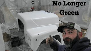 From Green To White R Model Mack Getting New Paint [upl. by Solorac]