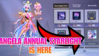 Angela Annual Starlight Skin in Starlight Shop Release Date  MLBB [upl. by Gronseth]