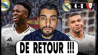 LE REAL MADRID EST DE RETOUR   Debrief Real 4 vs 0 Osasuna [upl. by Aldrich]