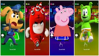 Sheriff Labrador 🆚 Oddbods Fuse 🆚 Peppa Pig 🆚 Gummy Bear 🎶 Who Is Best [upl. by Connelley]