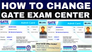 GATE Exam center chage with live proof with gate admit card gate2022 gate postponegate2022 iit [upl. by Edrahc261]