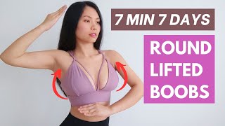 7 DAY REDUCE SAGGING do this daily to get round lifted breasts firm up bustline glowing skin [upl. by Pudendas720]