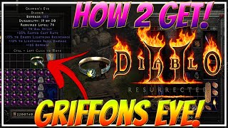 D2R How To Gamble For Griffons Eye GAMBLE GUIDE [upl. by Noguchi]