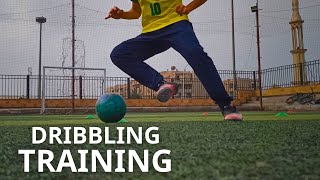 Individual Dribbling Training Session  4 Dribbling Drills For footballers [upl. by Dygert228]