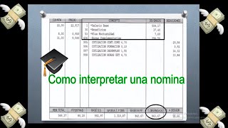 Como interpretar una nomina y sus partes [upl. by Iliram]