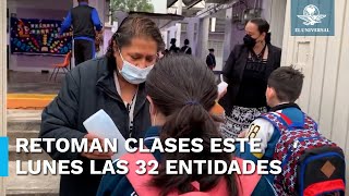 Regreso a clases 24 millones de estudiantes vuelven a las aulas este lunes 8 de enero [upl. by Nellac]