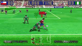 Virtua Striker 2 99  Nigeria Playthrough Ranking Mode Random Formation Mode [upl. by Orrocos]