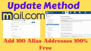 how to create mailcom account  Add new 100 Alias Address free mailcom account create 2023 bangla [upl. by Mcevoy401]