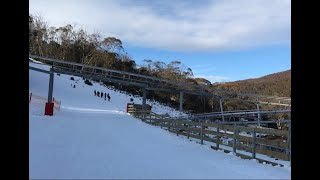 Thredbo Sundance Ski Run POV Skiing Under The Alpine Coaster [upl. by Uziel385]