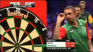 PDC World Cup of Darts 2014  Quarter Final  WebsterBurnett VS WhitlockNicholson [upl. by Annice]